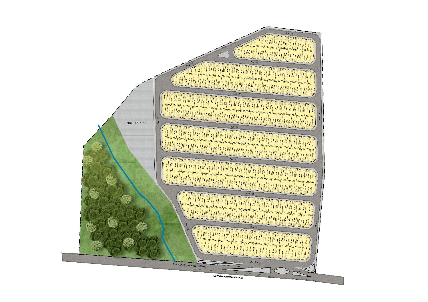 Planta Loteamento Bela Vida | Saltinho