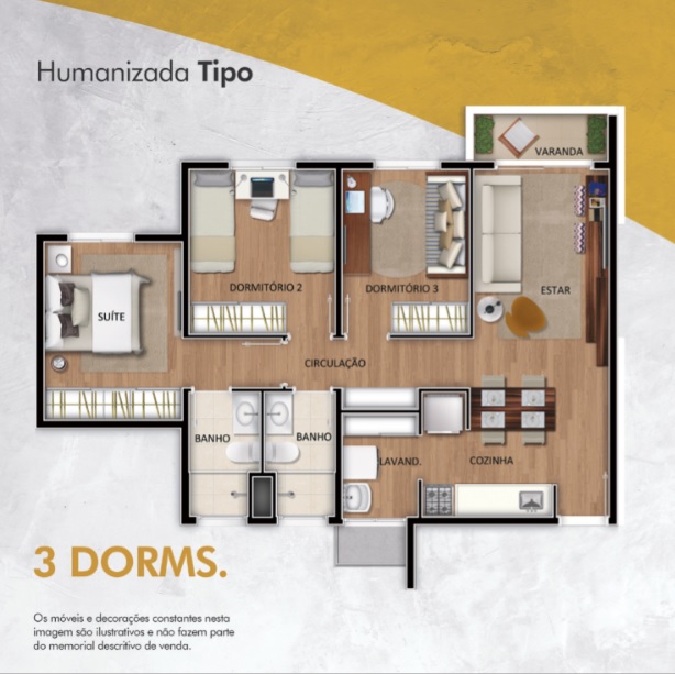 Planta Pátio Residencial