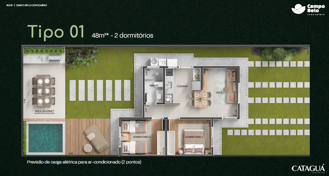 Planta Cond. Residencial Campo Belo