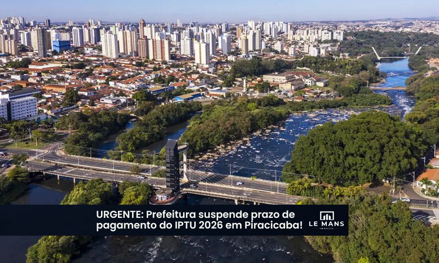 Prazo do IPTU 2026 é suspenso em Piracicaba: O que você precisa saber agora