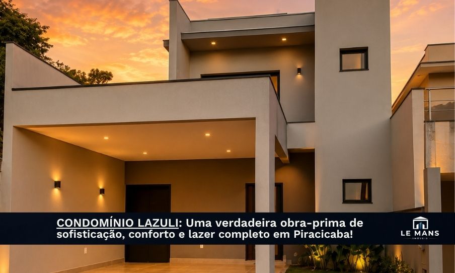 Sofisticação e exclusividade: Conheça os detalhes dessa espetacular casa térrea no Condomínio Lazuli Club